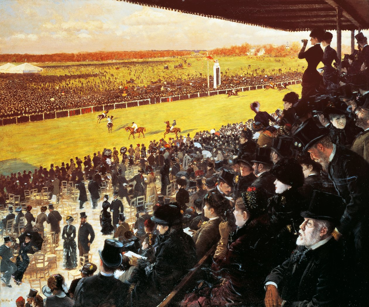 Versenyek Longchampsban alkotó: Giuseppe or Joseph de Nittis