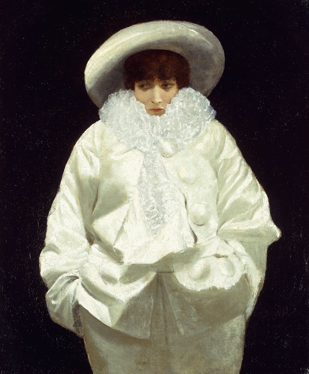 Sarah Bernhardt mint Pierrot, alkotó: Giuseppe or Joseph de Nittis