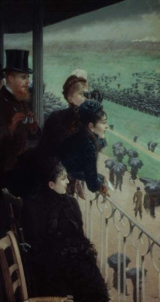 Versenyek Auteuilban (egy triptichon része) alkotó: Giuseppe or Joseph de Nittis