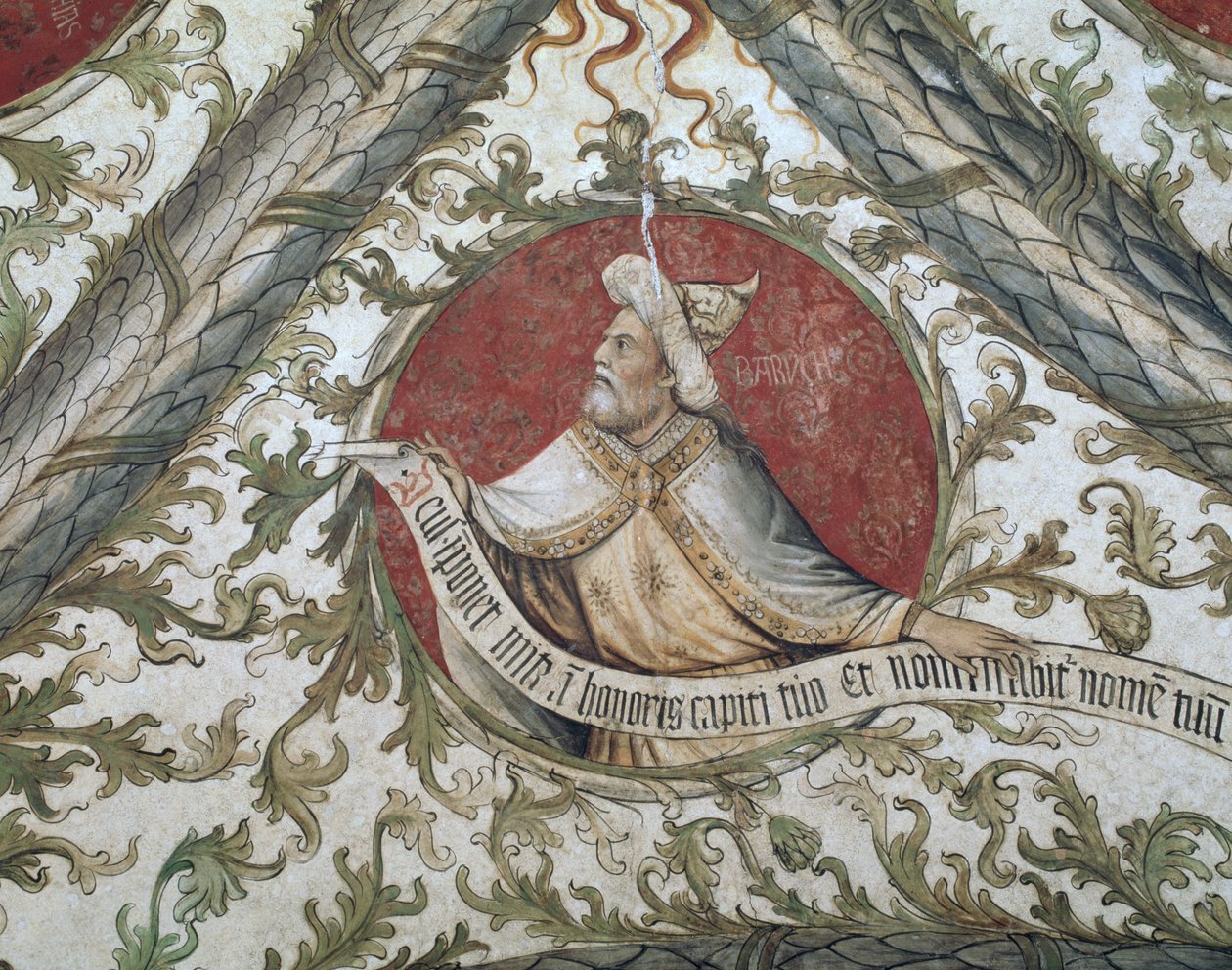 Báruch próféta, a Loggia d "Angyali üdvözletből, 1451 alkotó: Giusto dAllamagna