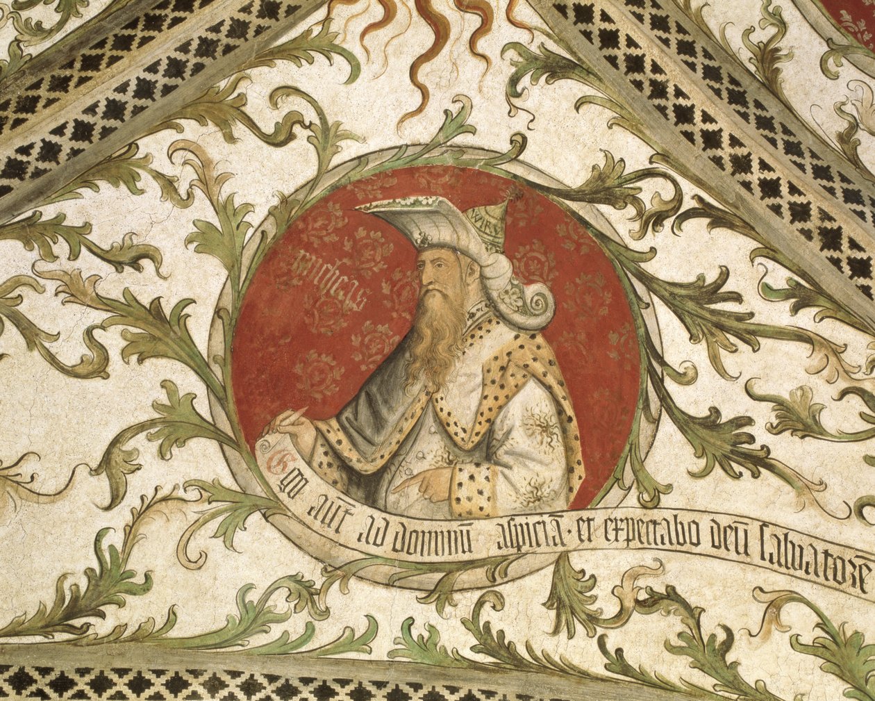 Mikeás próféta, a Loggia d "Angyali üdvözletből, 1451 alkotó: Giusto dAllamagna