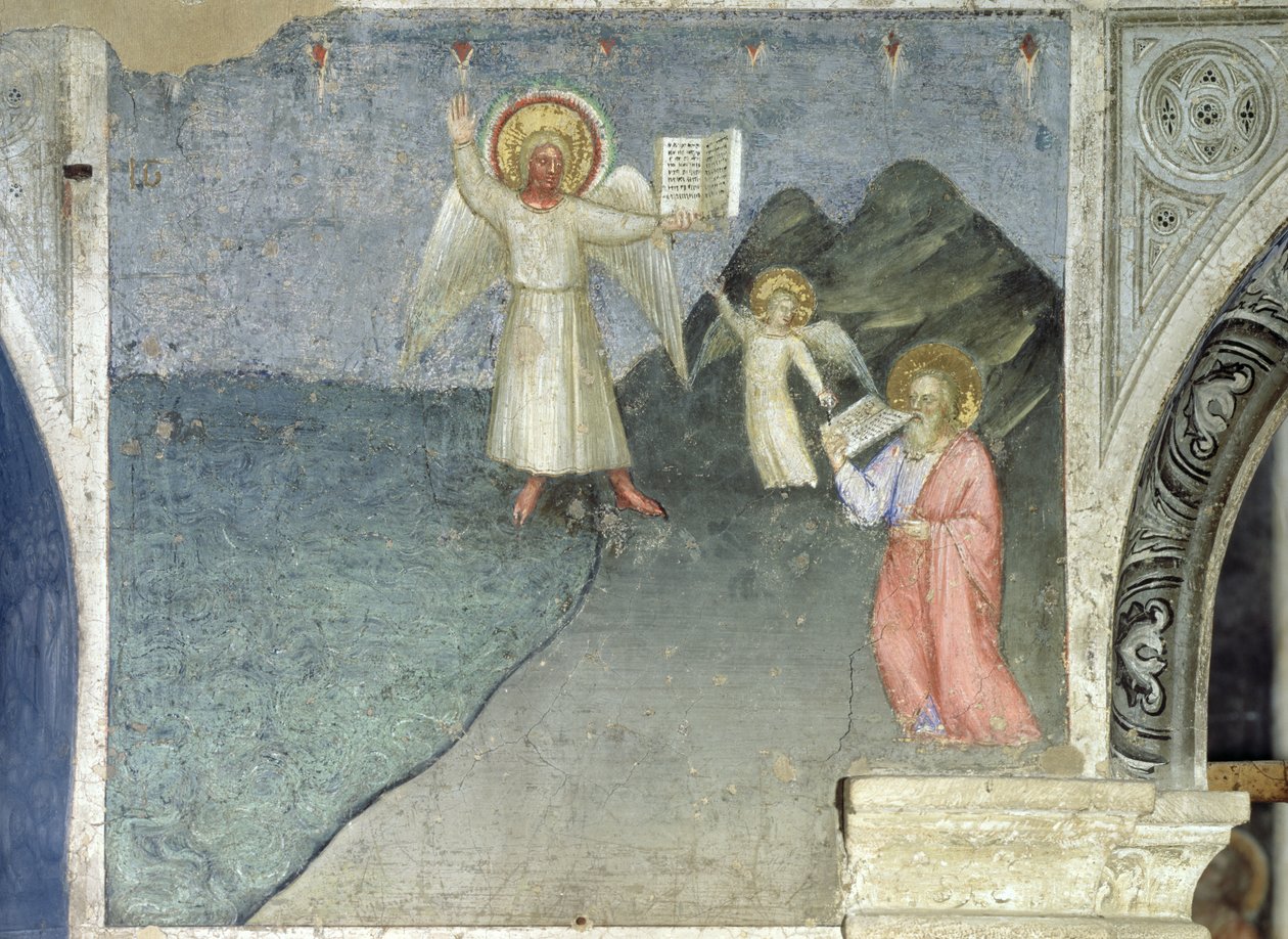 Szent János eszi a könyvet, 1360-70 alkotó: Giusto di Giovanni de Menabuoi