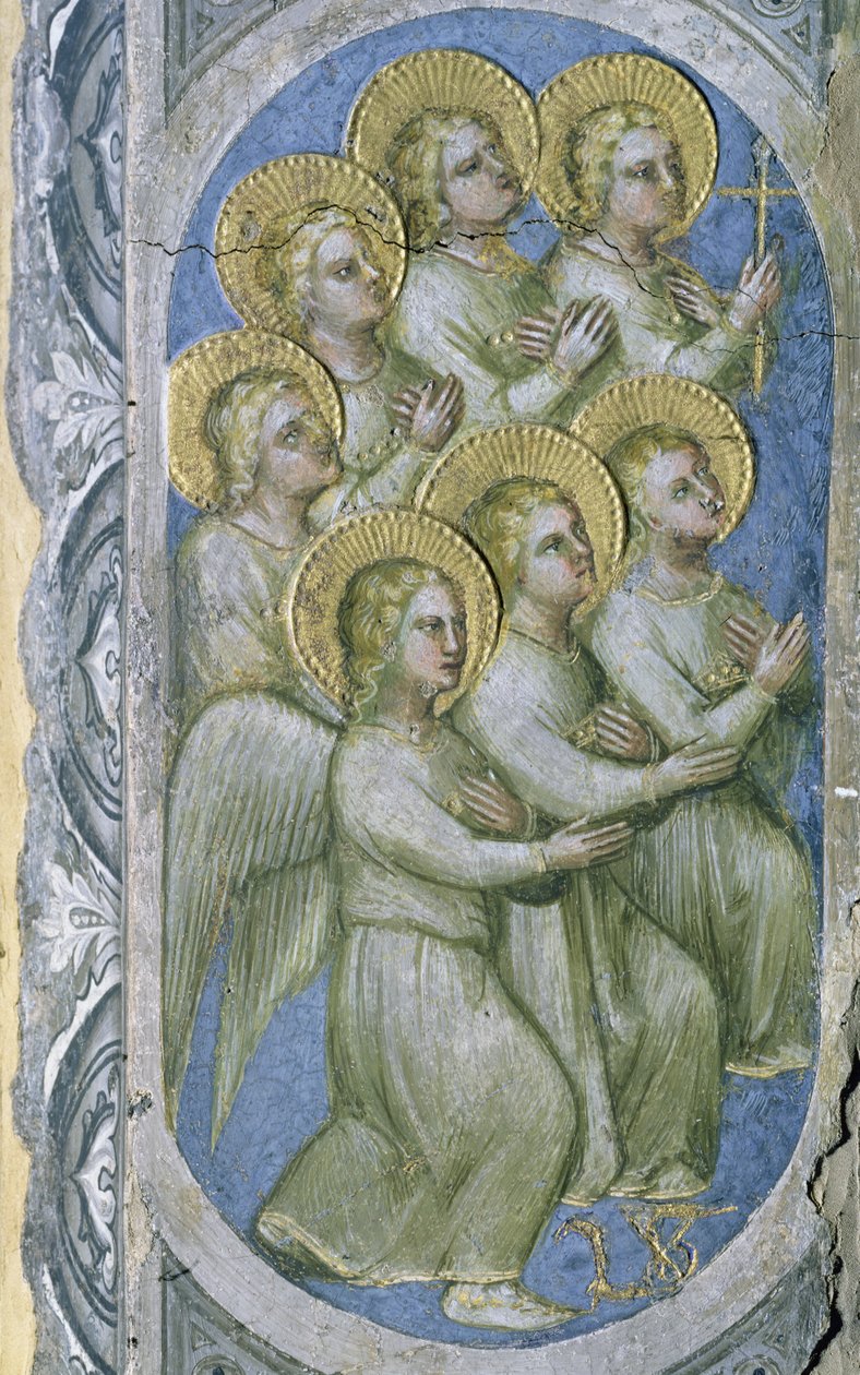Az Apokalipszis hét angyala megkapja a hét lombikot, 1360-70 alkotó: Giusto di Giovanni de Menabuoi