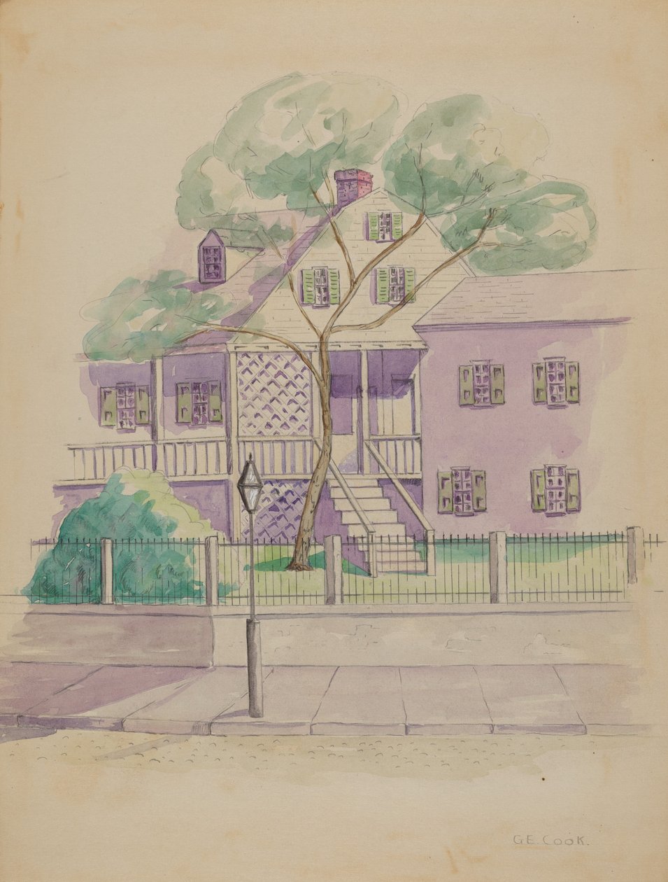 Régi holland parasztház, c. 1936. alkotó: Gladys Cook