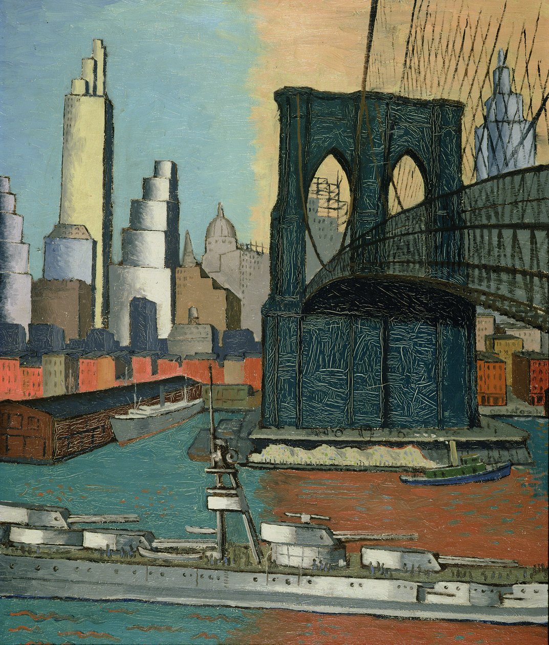 Hídtorony, 1929 alkotó: Glenn O Coleman