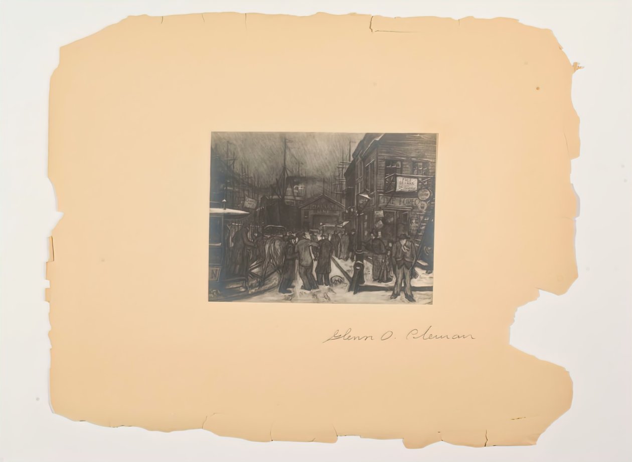 Jelenetek az emberek életéből, portfólió cím nélkül, c. 1905-1906. alkotó: Glenn O Coleman