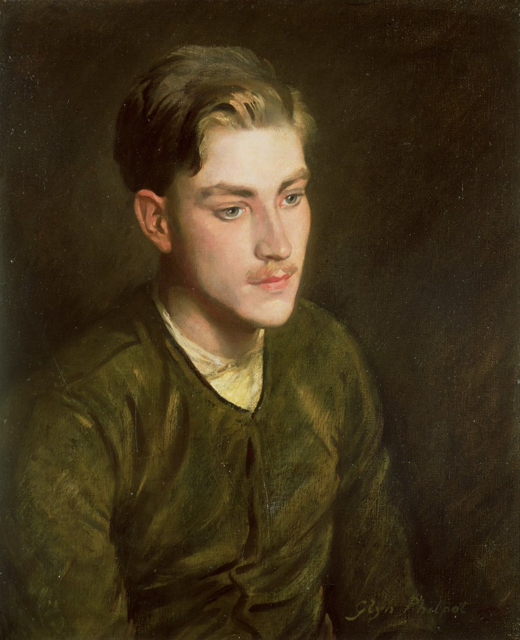 Férfi repülő dzsekiben, 1916 alkotó: Glyn Warren Philpot