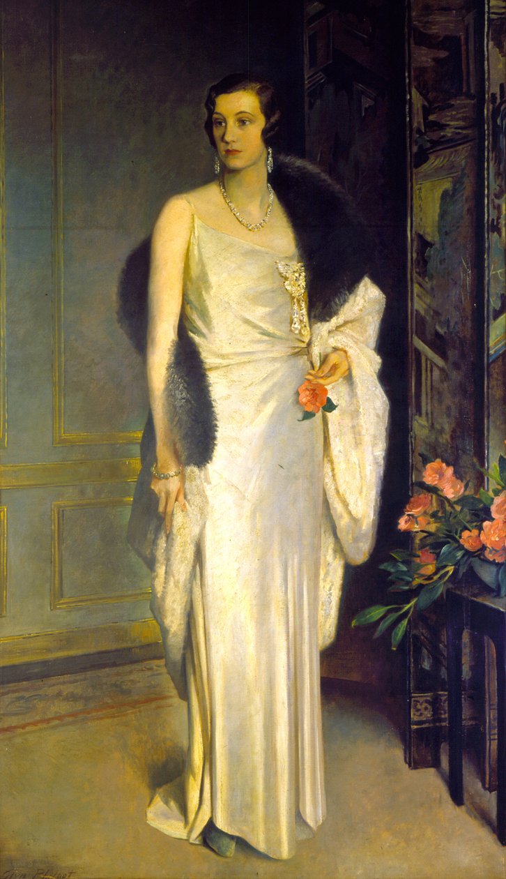 Loelia, Westminster hercegnője, jelenleg Lady Lindsay portréja alkotó: Glyn Warren Philpot