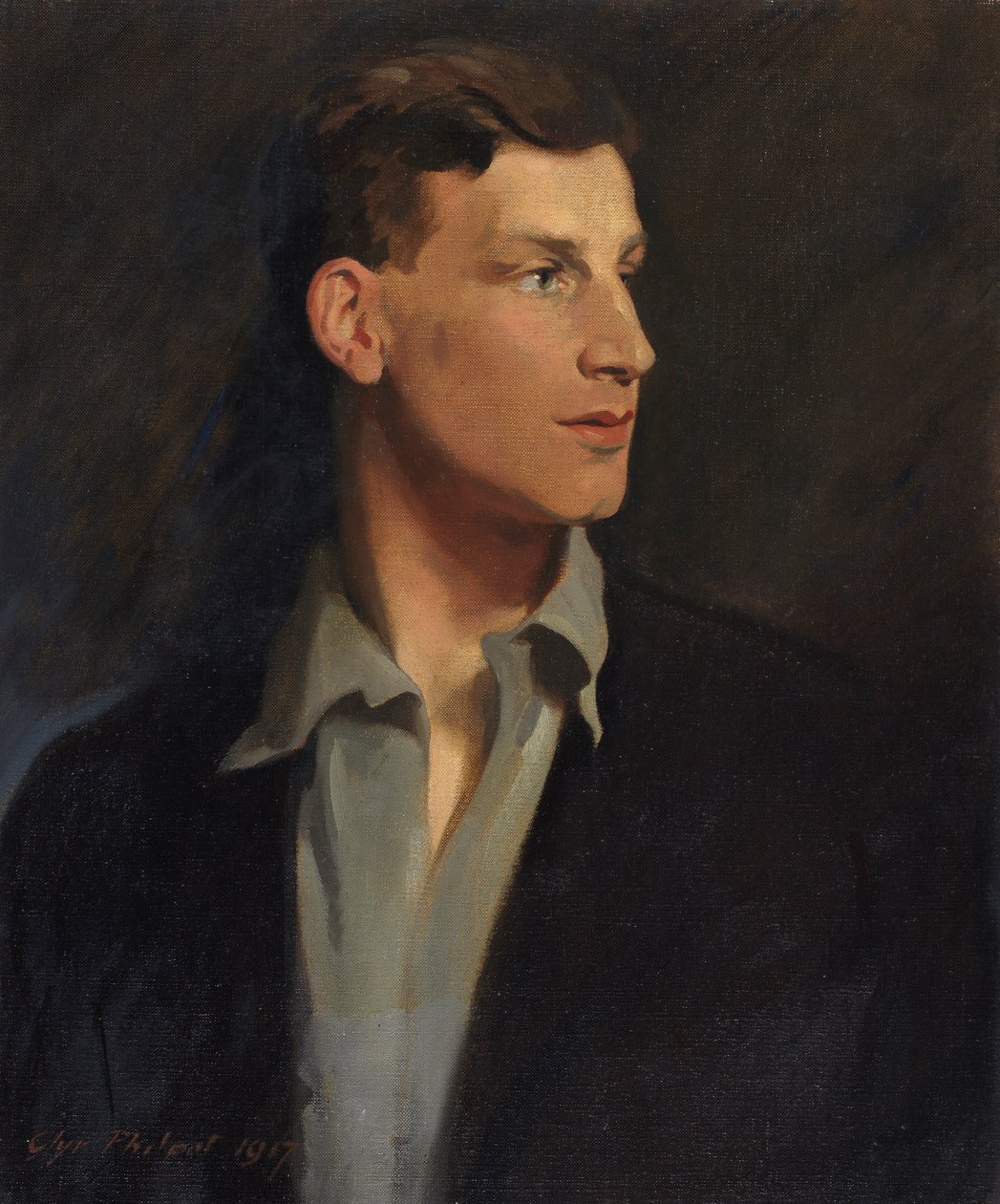 Siegfried Sassoon (1886-1967) portréja 1917 alkotó: Glyn Warren Philpot