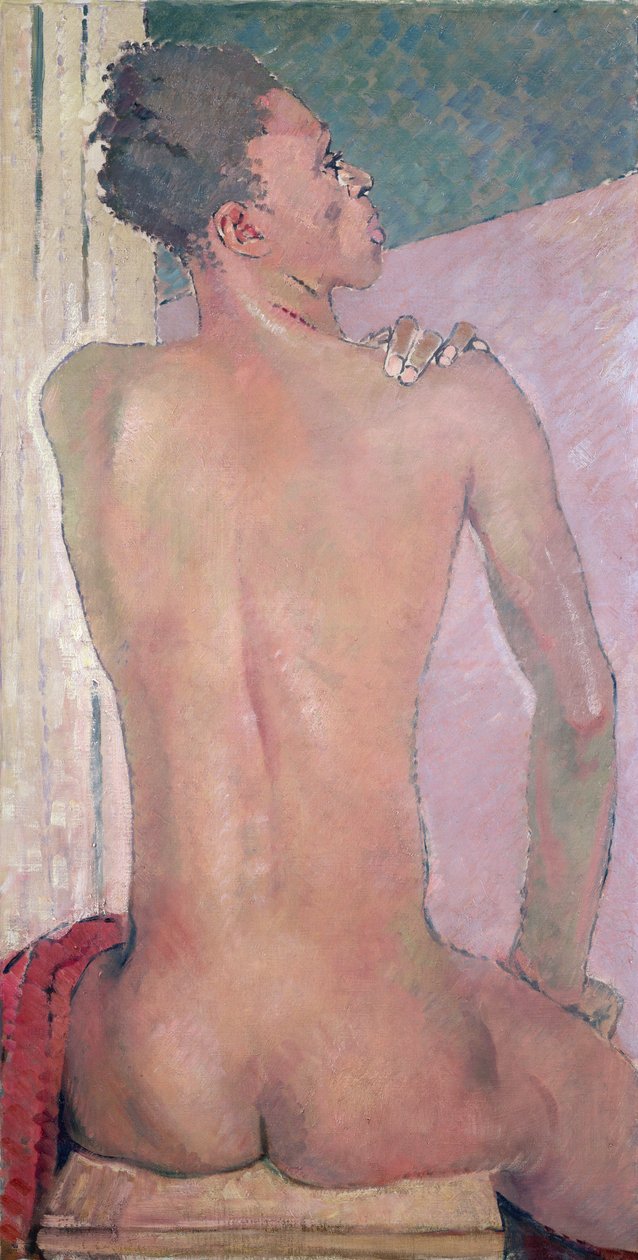 Hátulnézet egy fekete ülésről, 1937 alkotó: Glyn Warren Philpot