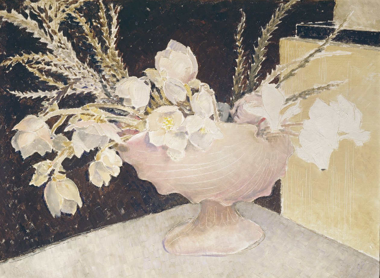 Ciklámen és karácsonyi rózsák, 1934 alkotó: Glyn Warren Philpot