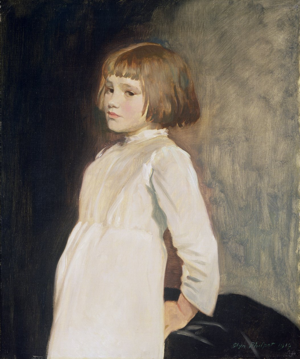 Gabrielle Cross, a művészek unokahúga, 1919 alkotó: Glyn Warren Philpot