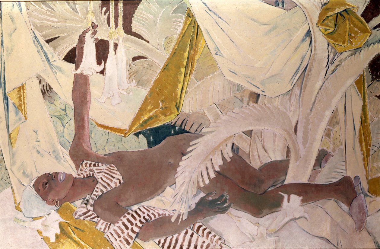 Henry Thomas, Philpots jamaicai szolga, fekvő helyzetben alkotó: Glyn Warren Philpot