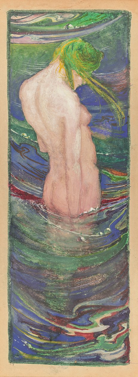 A sellő c. 1902-03 (akvarell és gouache) alkotó: Glyn Warren Philpot