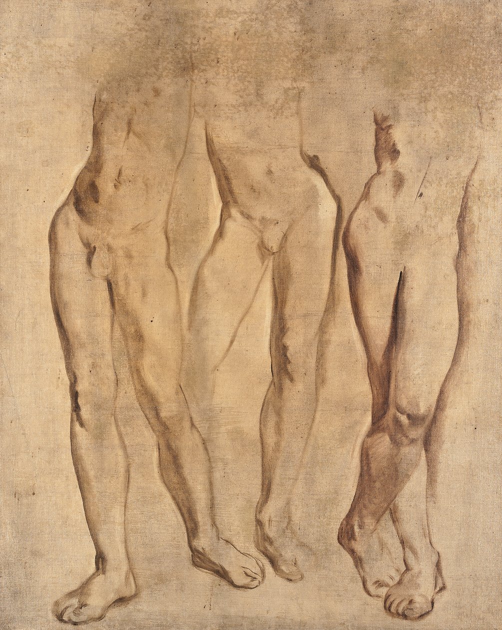 Három tanulmány egy férfi aktról, c. 1923-24 (olaj, vászon) alkotó: Glyn Warren Philpot