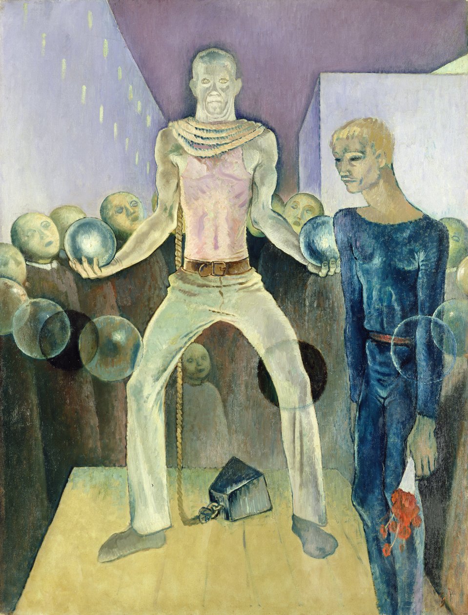 Súlyemelés, Berlin 1931 alkotó: Glyn Warren Philpot