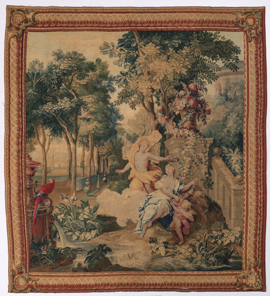 Flora és Zephyrus Ovidius metamorfózisaiból, 1704-1731. alkotó: Gobelins