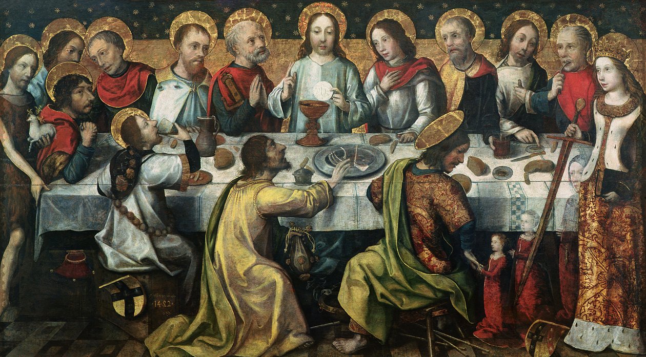 Az utolsó vacsora, 1482 alkotó: Godefroy