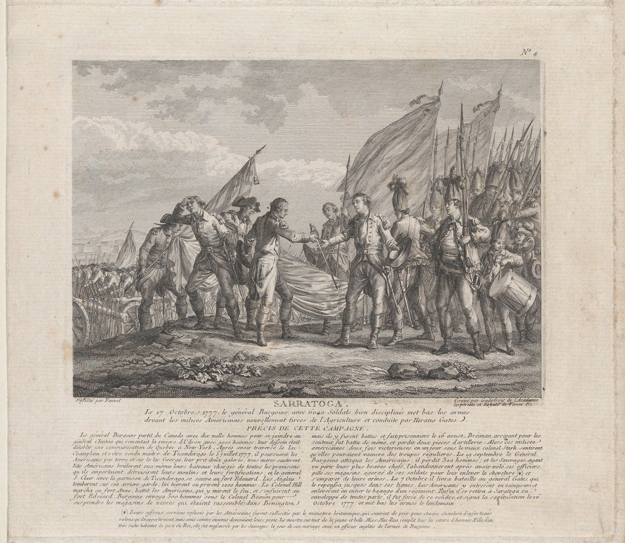 Sarratoga [sic] 1777. október 17., kb. 1777. alkotó: Godefroy