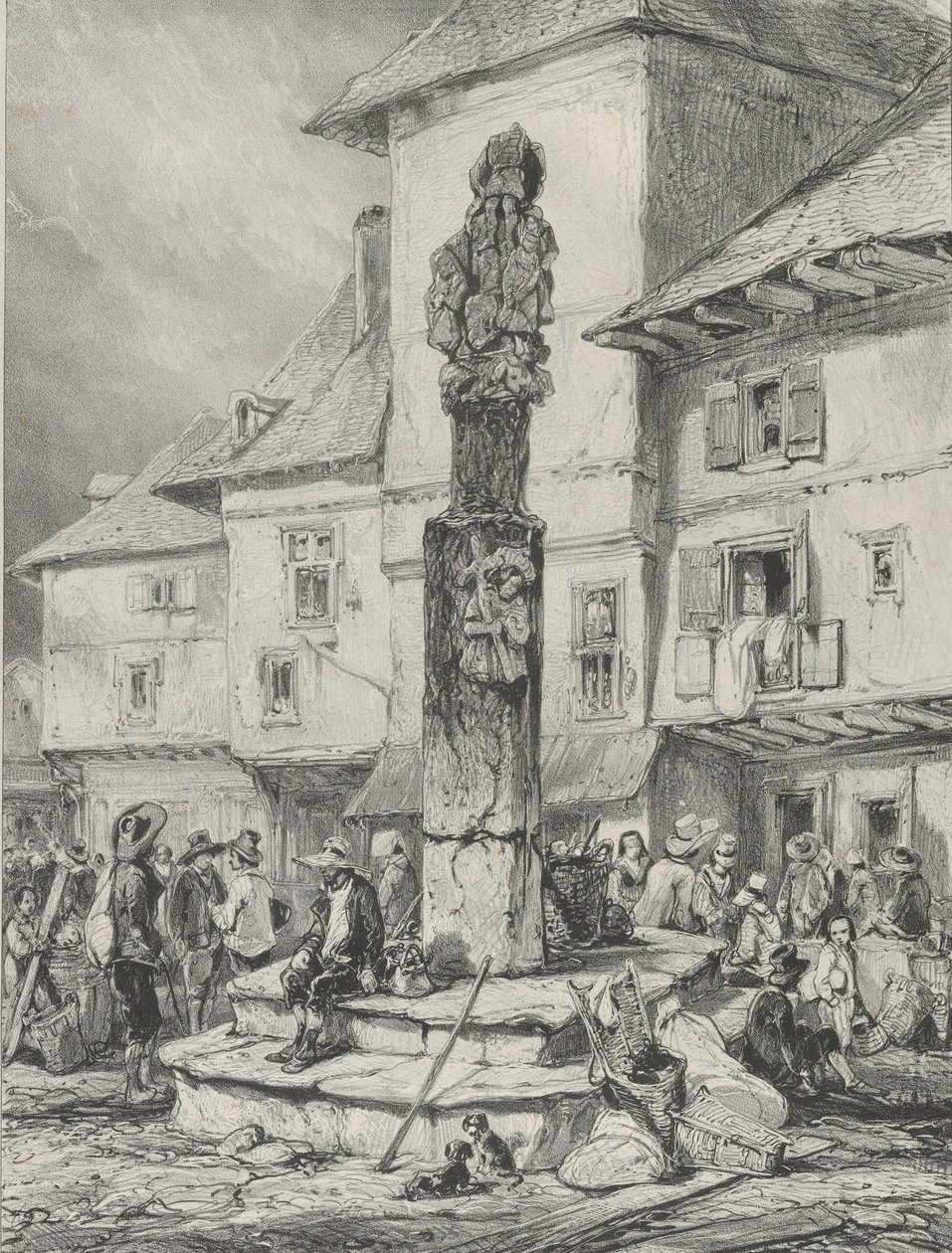 Chaudesaigues-kereszt, 1831. alkotó: Godefroy Engelmann