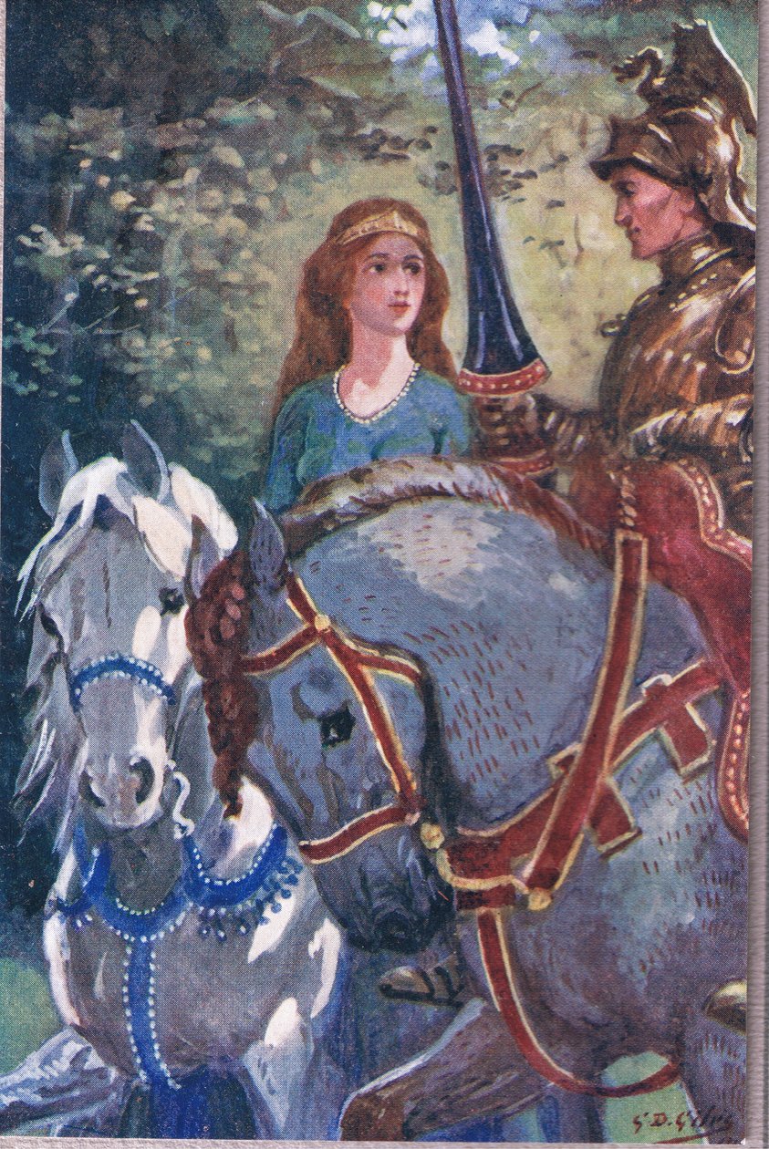 Az örömteli gárda rigmusa: Vele a Lyonesse-n át lovagoltam, Adam Lindsay Gordon verseiből, T. N. Foulis kiadásában, 1912 alkotó: Godfrey Douglas Giles