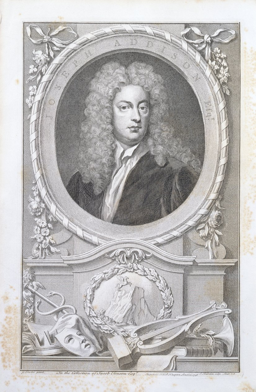 Joseph Addison, 1748 alkotó: Godfrey Kneller