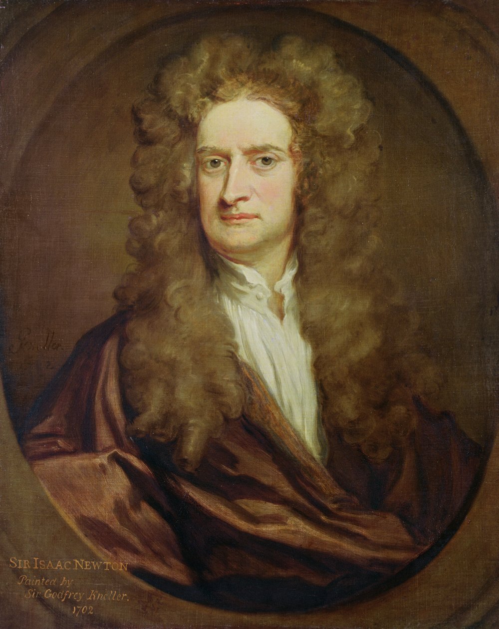 Isaac Newton (1642-1727) portréja 1702 alkotó: Godfrey Kneller