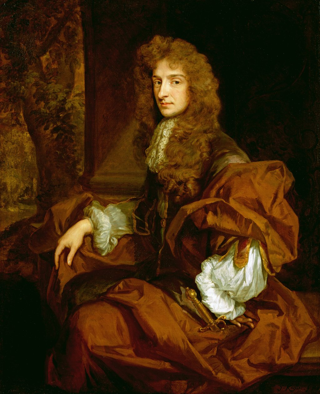Sir Charles Sedley (1639-1701) portréja 1687 alkotó: Godfrey Kneller