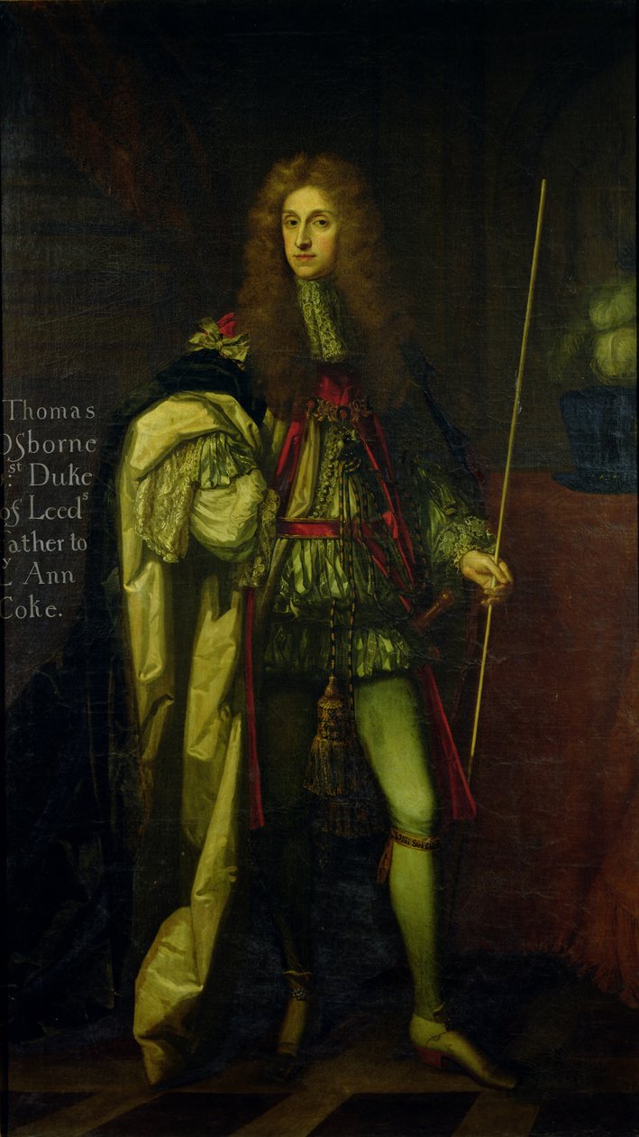 Thomas Osborne, Leeds 1. hercegének (1631-1712) portréja alkotó: Godfrey Kneller