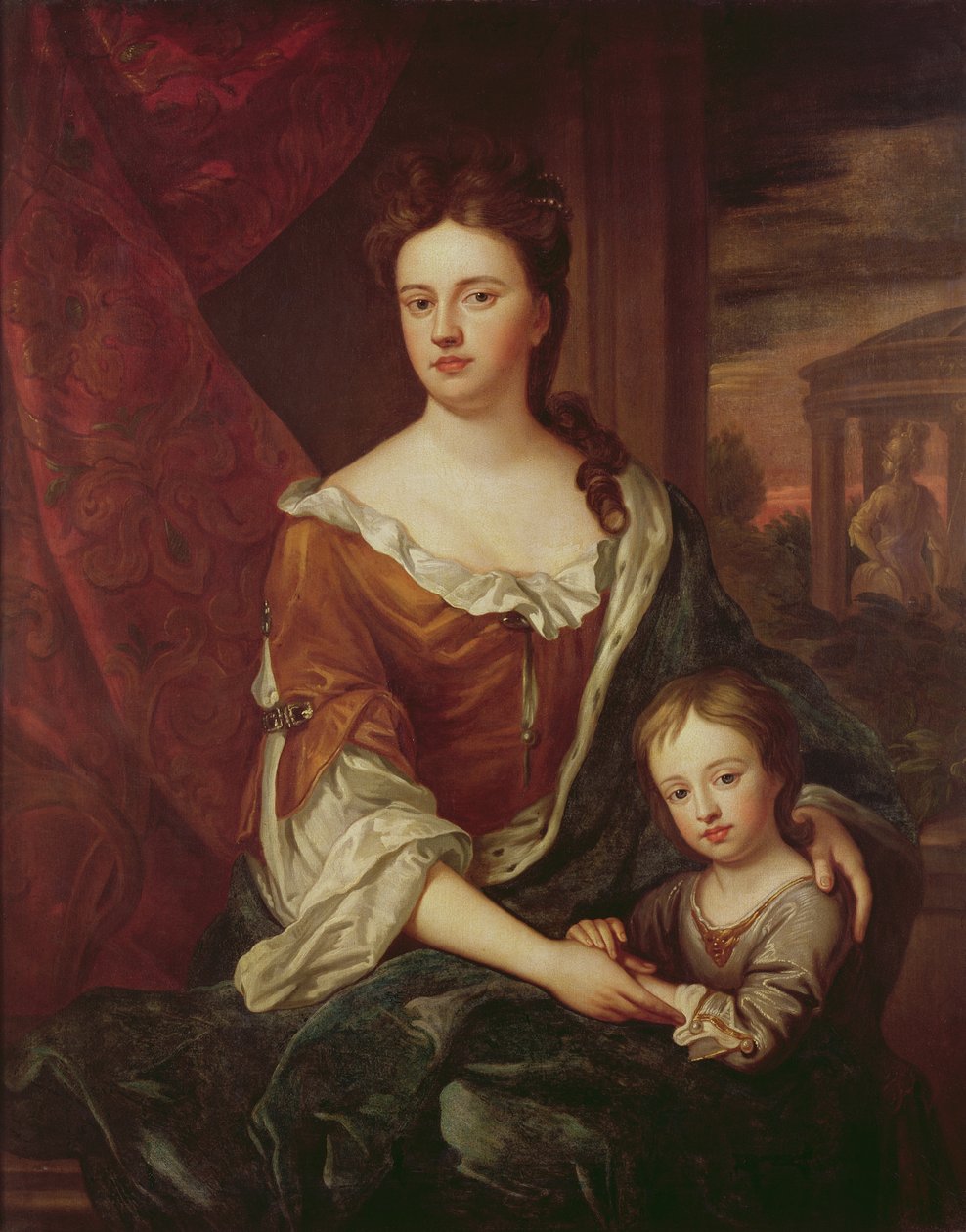 Anna királynő és Vilmos, Gloucester hercege alkotó: Godfrey Kneller