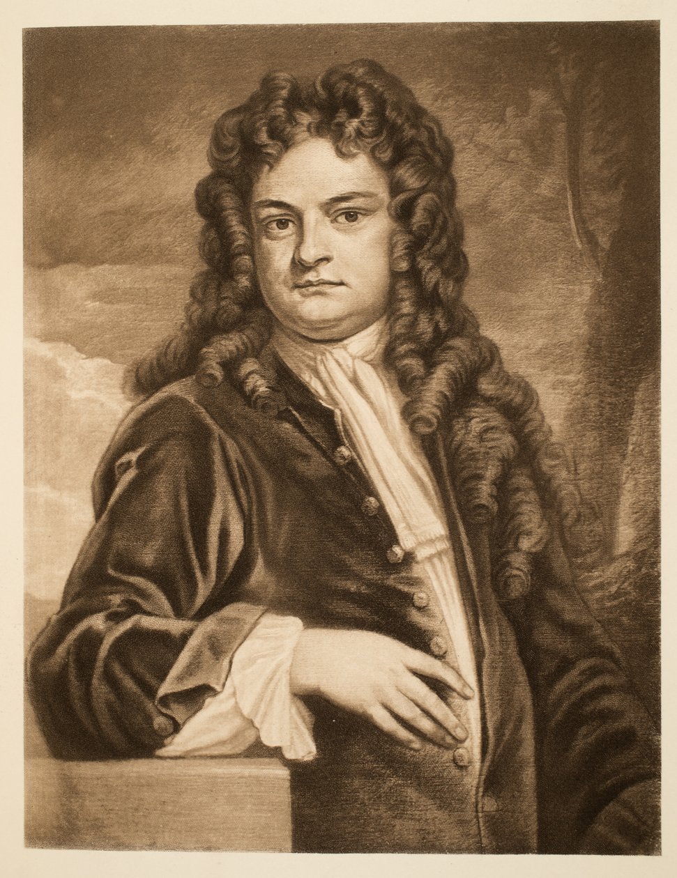 Sir Richard Steele, pub. 1902 (kollotípus) alkotó: Godfrey Kneller
