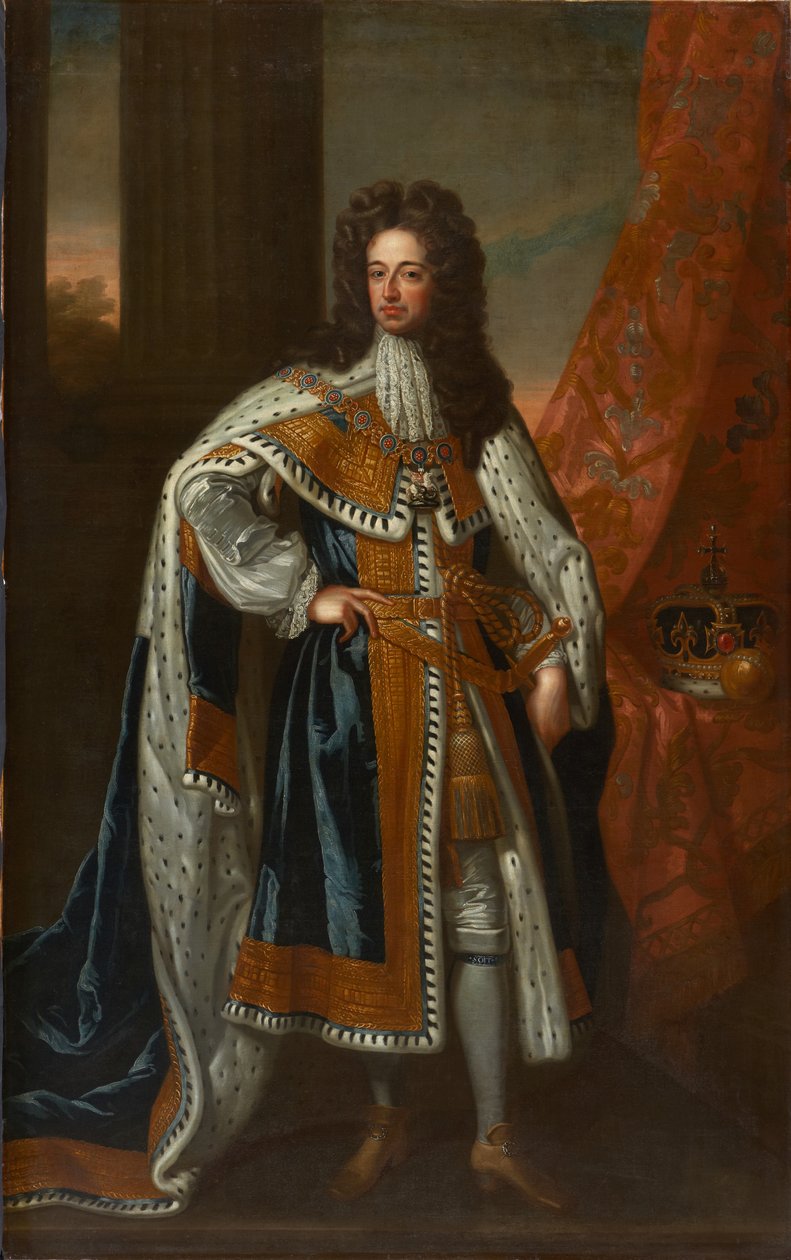 III. Vilmos király állami portréja (olaj, vászon) alkotó: Godfrey (studio of) Kneller