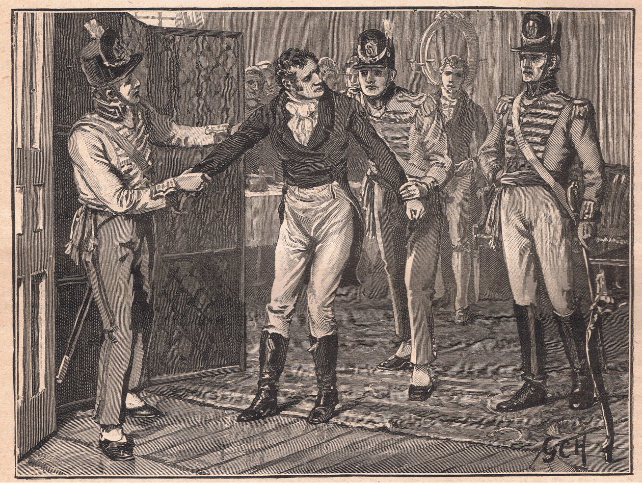 Sir Francis Burdett letartóztatása 1810-ben alkotó: Godfrey C. Hindley