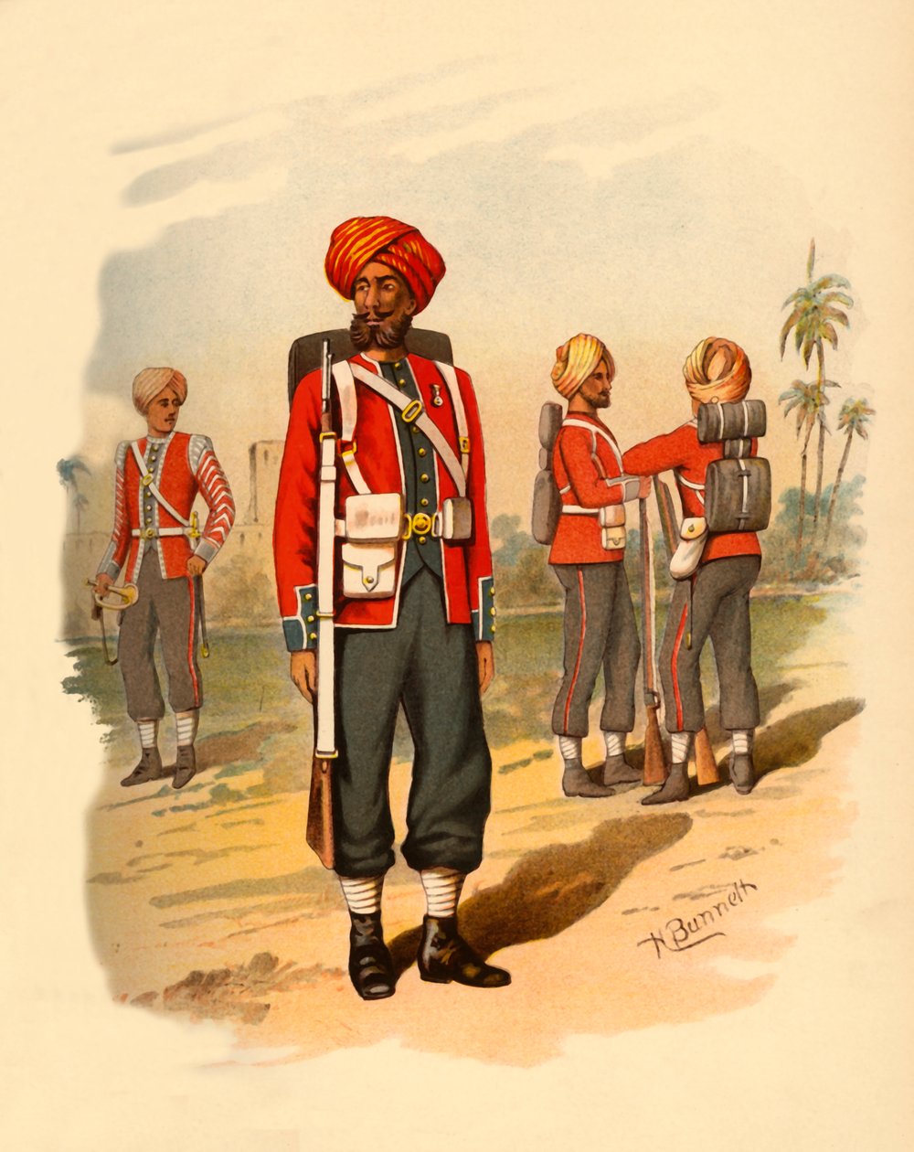 15. szikhek, 1890. alkotó: Godfrey Douglas Giles
