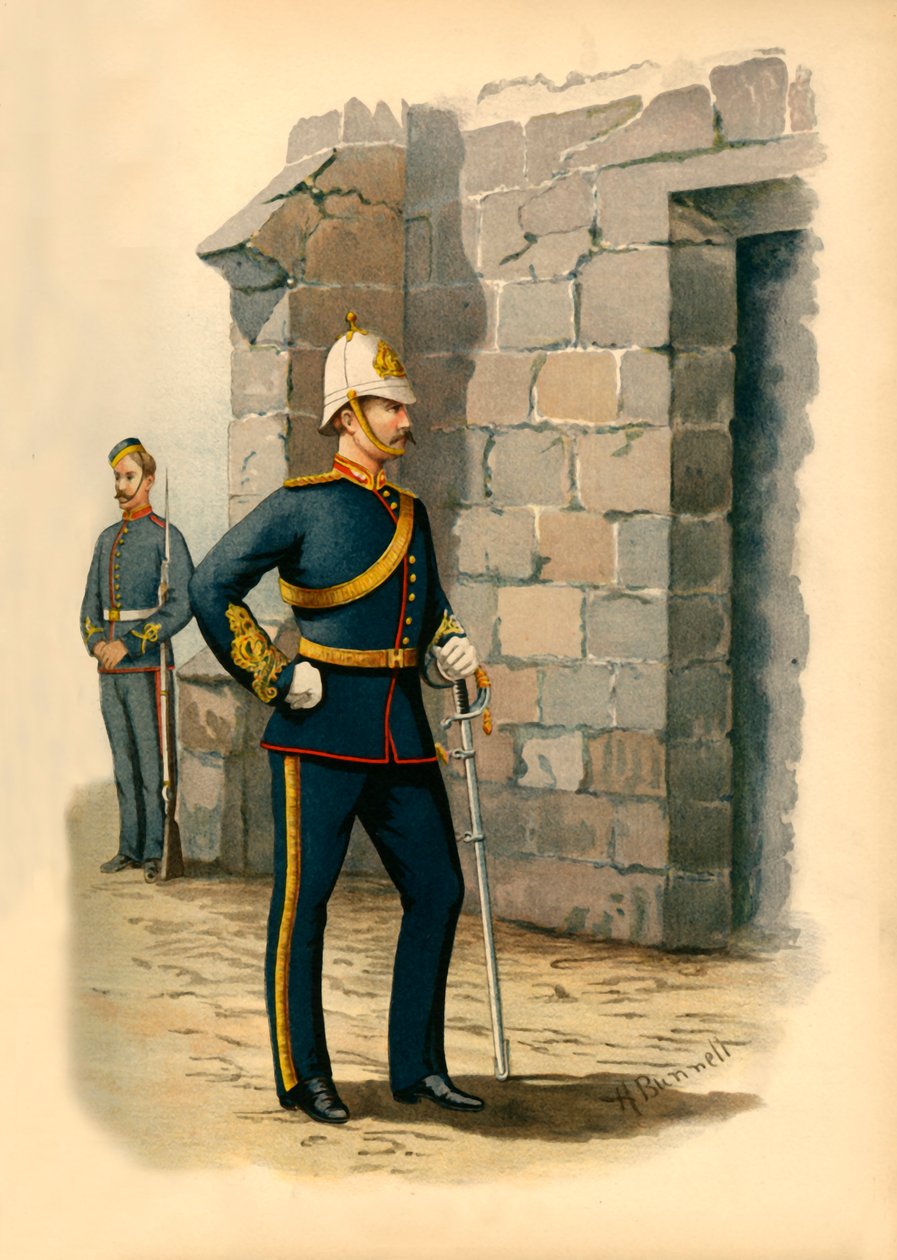 Halifaxi helyőrségi tüzérség, 1890. alkotó: Godfrey Douglas Giles