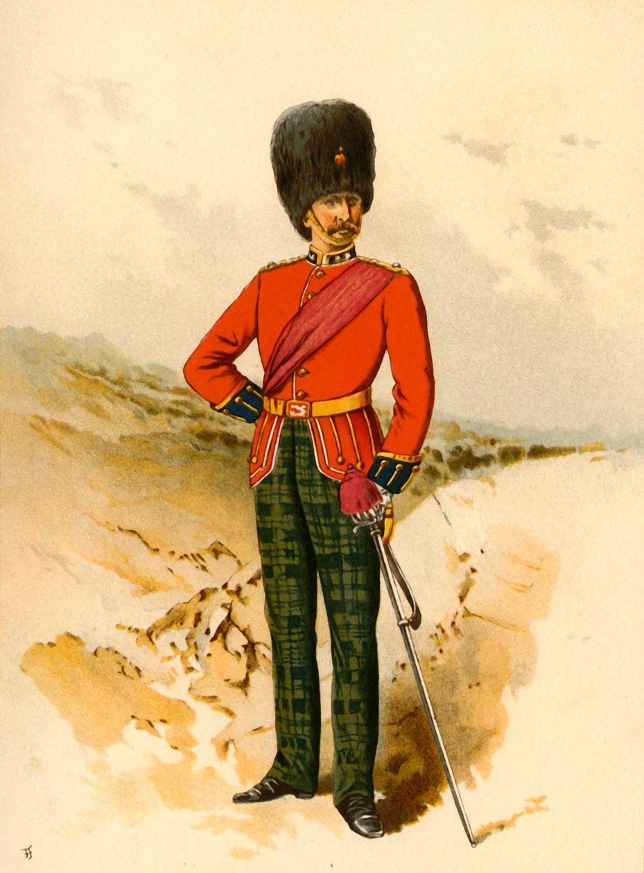 21. – Royal Scots Fusiliers, 1890. alkotó: Godfrey Douglas Giles