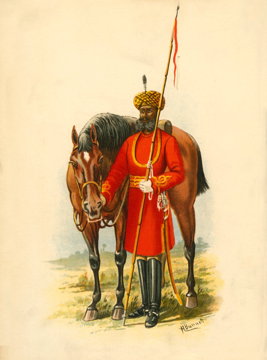 A főkormányzói testőrség, Kalkutta, 1890. alkotó: Godfrey Douglas Giles