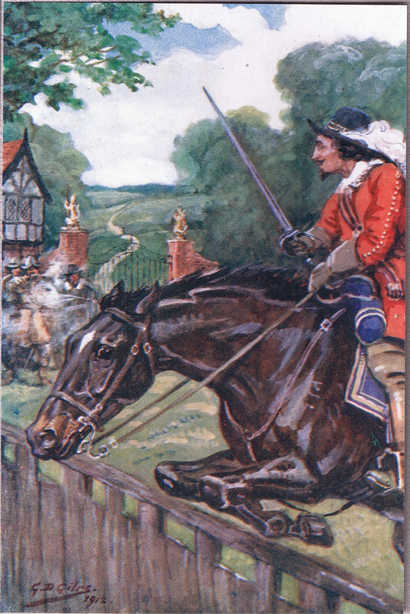 The Romance of Britonmarte: De ő centikkel megtisztította a tölgyfa táblát Adam Lindsay Gordon verseiből, T. N. Foulis kiadásában, 1912 alkotó: Godfrey Douglas Giles