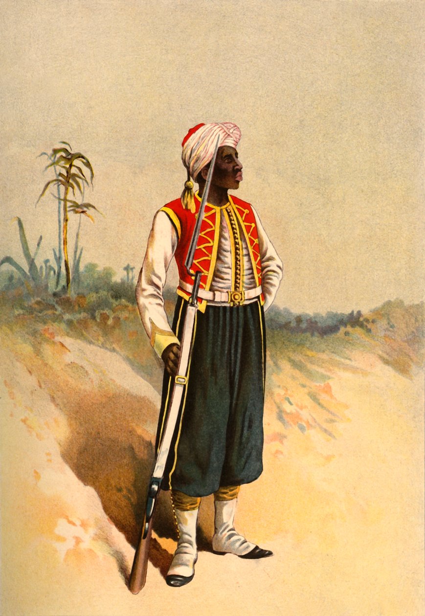 Nyugat-indiai ezred, 1890. alkotó: Godfrey Douglas Giles