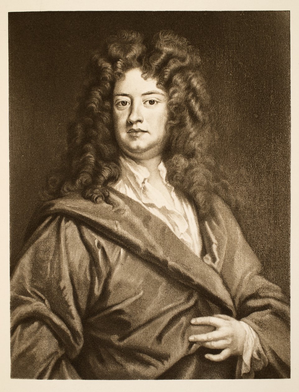 Charles Montagu, Halifax grófja, kocsma. 1902 (kollotípus) alkotó: Godfrey Kneller