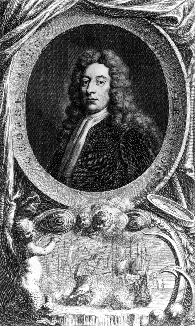 George Byng, Torrington 1. vikomtja, Jacobus Houbraken metszete, 1747 alkotó: Godfrey Kneller