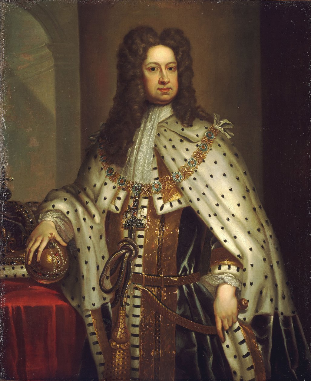 I. György (1660-1727), 1714 körül (olaj, vászon) alkotó: Godfrey Kneller
