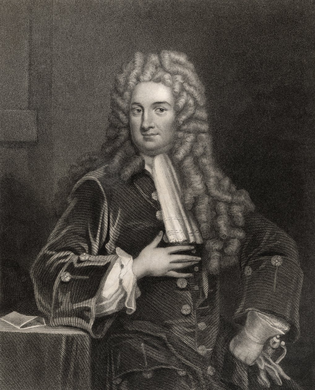 John Radcliffe, H. Cook metszete, a „The National Portrait Gallery, Volume I” (1820 körüli kiadás) alkotó: Godfrey Kneller