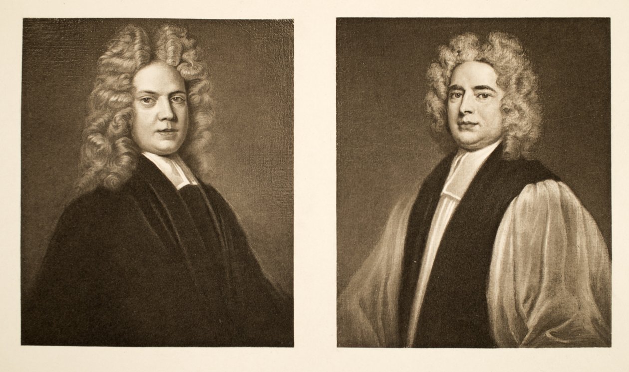 Balra: Henry Sacheverell D.D. Jobbra: Francis Atterbury, Rochester püspöke, kocsma. 1902 (kollotípus) alkotó: Godfrey Kneller