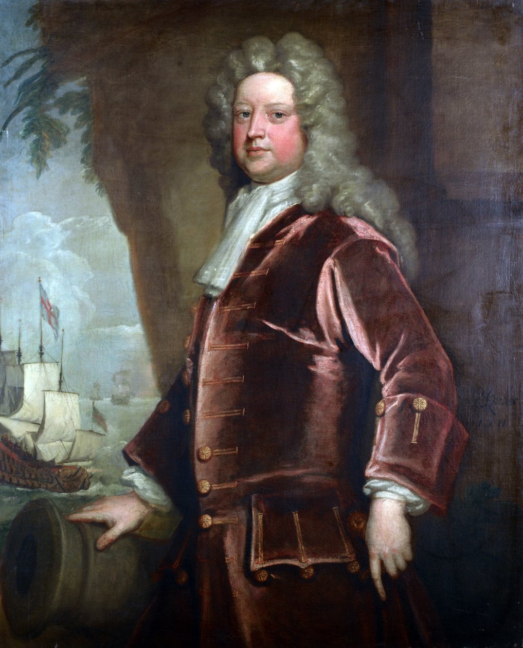 Sir John Norris admirális portréja alkotó: Godfrey Kneller