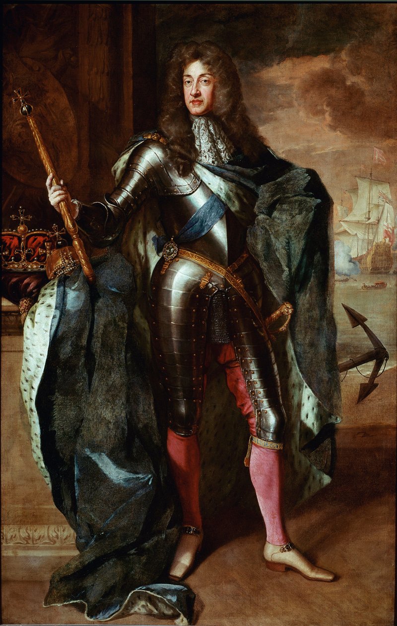 II. Jakab angol király portréja (James II Stuart) (1633-1701) Godfrey Kneller festménye (1646/49-1723) 17. század vége National Portré Gallery London - II. Jakab angol király portréja, II. James Stuart alkotó: Godfrey Kneller