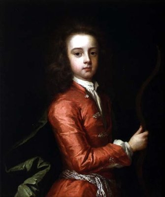 Egy fiú portréja, akiről azt mondják, hogy Gloucester hercege íjat tart, alkotó: Godfrey Kneller