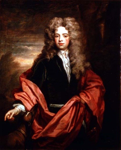 Portréja egy úriember agárral alkotó: Godfrey Kneller