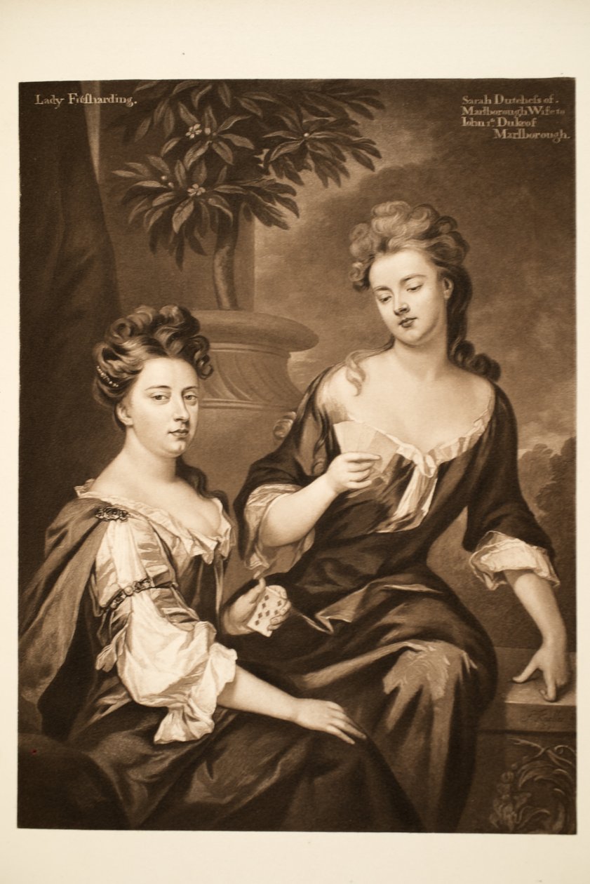 Sarah, Marlborough hercegnője és Lady Fitzharding, kocsma. 1902 (kollotípus) alkotó: Godfrey Kneller