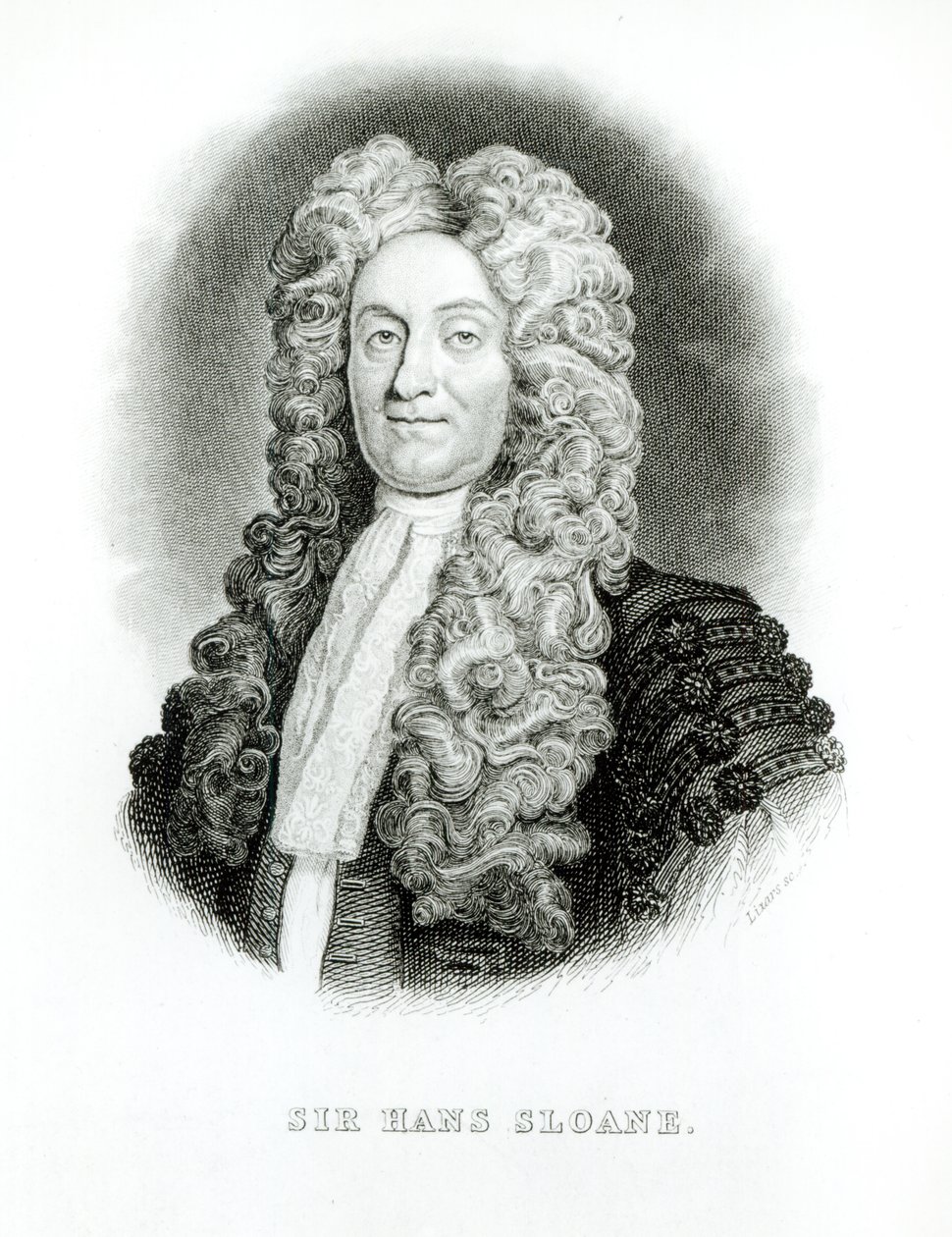 Sir Hans Sloane (1660-1753) William Home Lizars (1788-1859) által metszett Sloane emlékiratához a Jardine